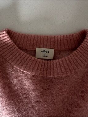 Wilfred Dusty Rose Crewneck Sweater Sheer